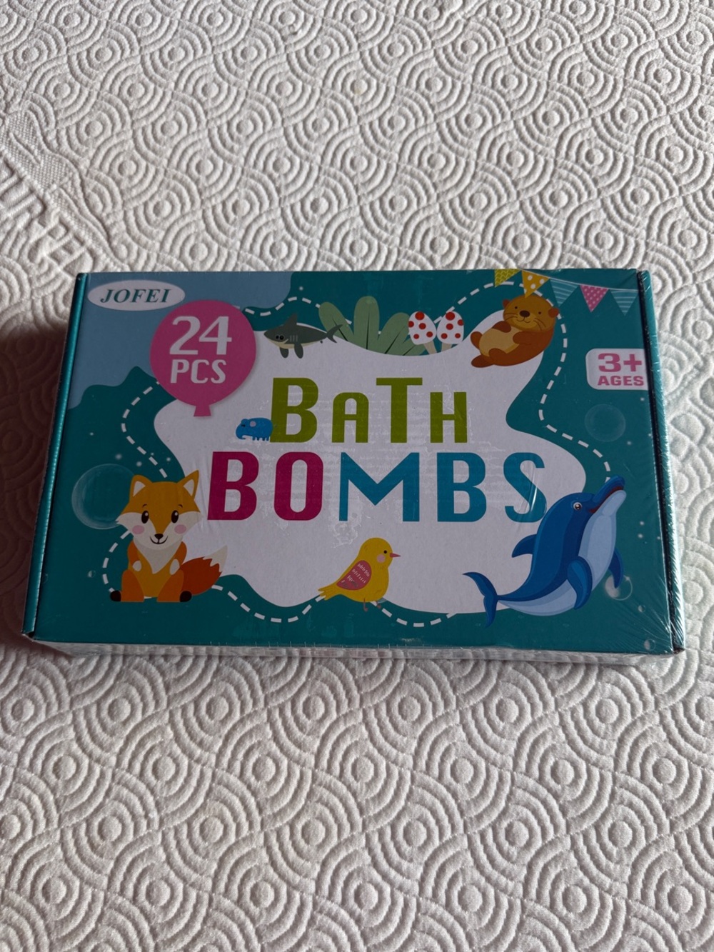 Jofei Teal Bath Bombs Set - 24 PCS